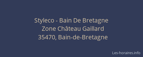 Styleco - Bain De Bretagne