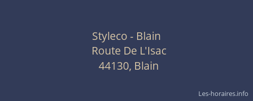 Styleco - Blain