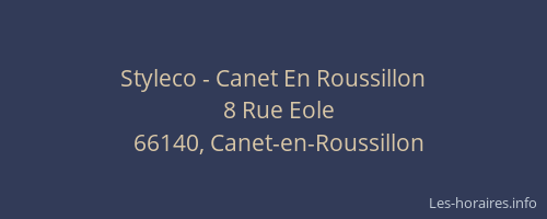 Styleco - Canet En Roussillon