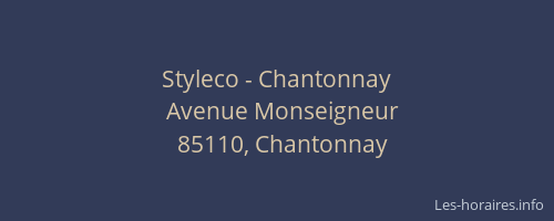 Styleco - Chantonnay