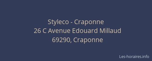 Styleco - Craponne