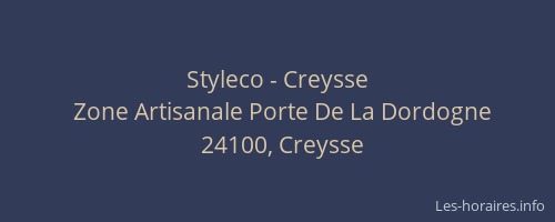 Styleco - Creysse