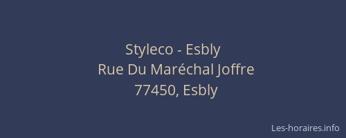 Styleco - Esbly