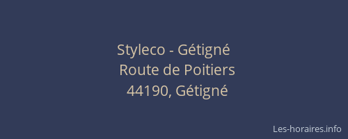 Styleco - Gétigné