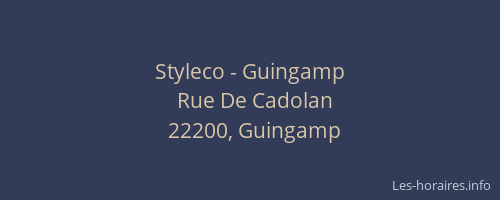 Styleco - Guingamp