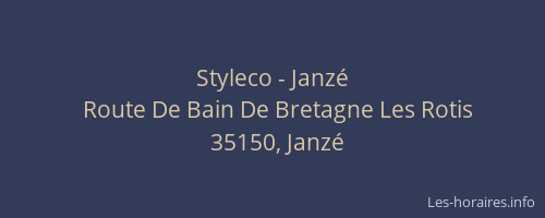 Styleco - Janzé