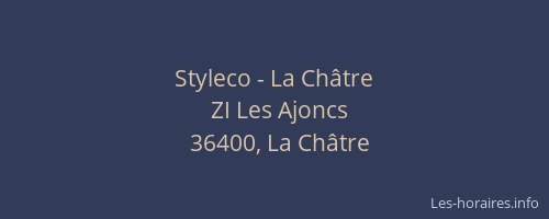 Styleco - La Ch&acirc;tre