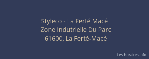 Styleco - La Fert&eacute; Mac&eacute;
