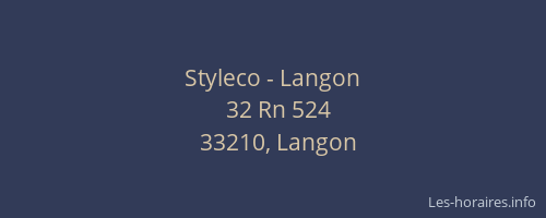 Styleco - Langon