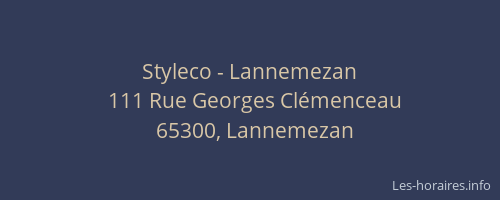 Styleco - Lannemezan