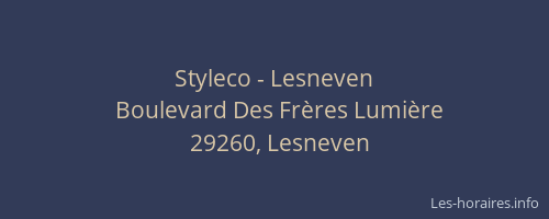 Styleco - Lesneven