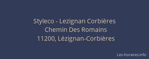Styleco - Lezignan Corbi&egrave;res