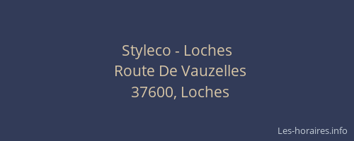 Styleco - Loches