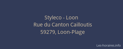 Styleco - Loon