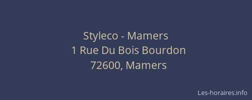 Styleco - Mamers