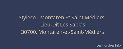 Styleco - Montaren Et Saint Médiers