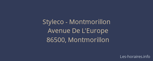 Styleco - Montmorillon