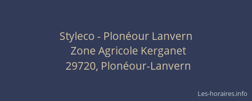 Styleco - Plonéour Lanvern