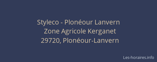 Styleco - Plon&eacute;our Lanvern