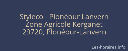 Styleco - Plonéour Lanvern