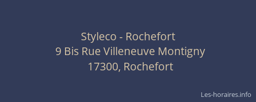 Styleco - Rochefort