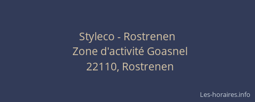 Styleco - Rostrenen