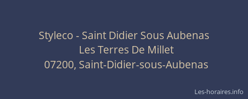 Styleco - Saint Didier Sous Aubenas
