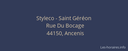 Styleco - Saint Géréon