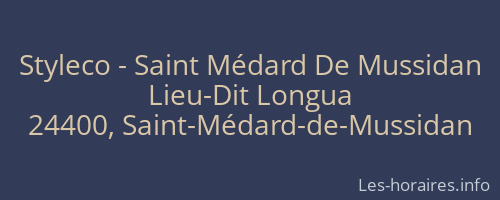 Styleco - Saint Médard De Mussidan
