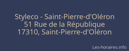 Styleco - Saint-Pierre-d'Oléron