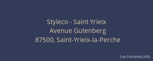 Styleco - Saint Yrieix