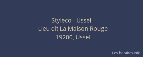 Styleco - Ussel