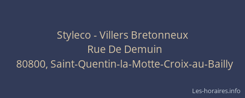 Styleco - Villers Bretonneux