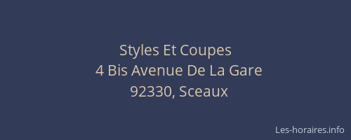 Styles Et Coupes