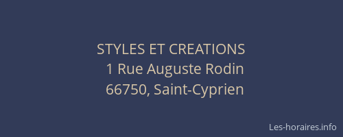 STYLES ET CREATIONS