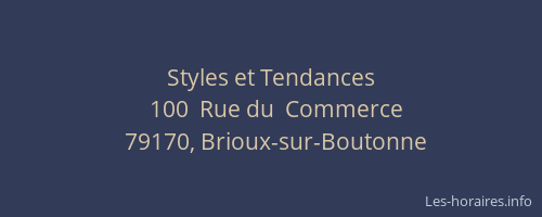 Styles et Tendances