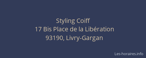 Styling Coiff