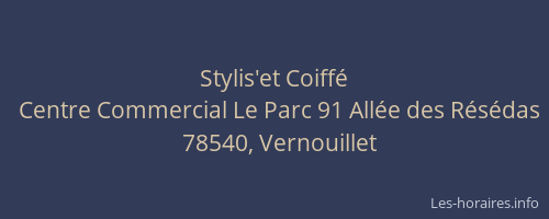 Stylis'et Coiff&eacute;