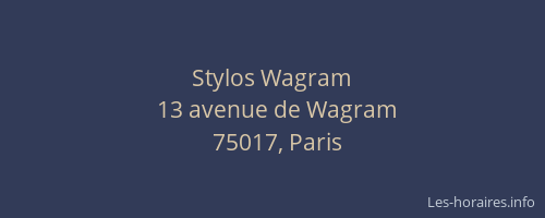 Stylos Wagram