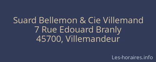 Suard Bellemon & Cie Villemand