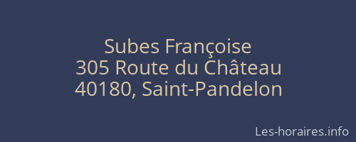 Subes Françoise