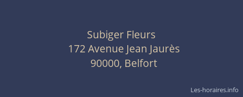 Subiger Fleurs