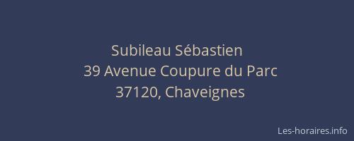 Subileau S&eacute;bastien