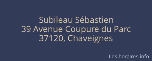 Subileau Sébastien