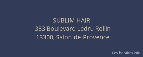 SUBLIM HAIR