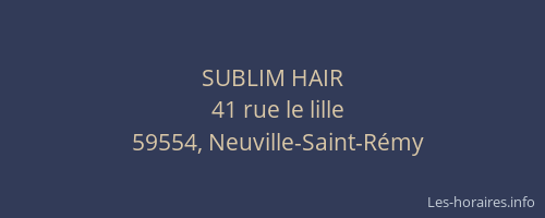 SUBLIM HAIR