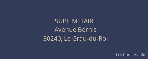 SUBLIM HAIR
