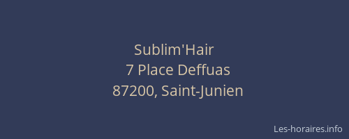 Sublim'Hair