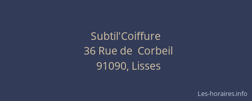Subtil'Coiffure