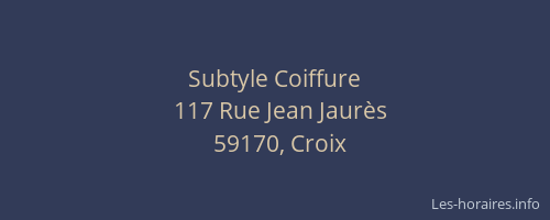 Subtyle Coiffure